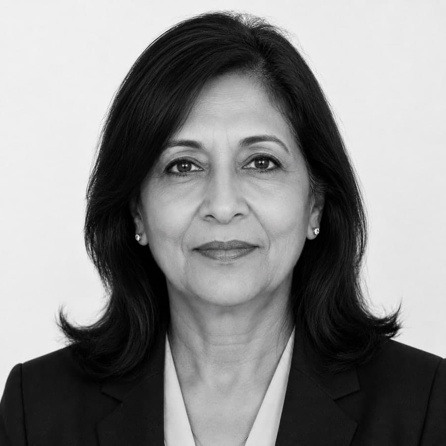 Portrait of Priya Raghavan, Chief Medical Officer.