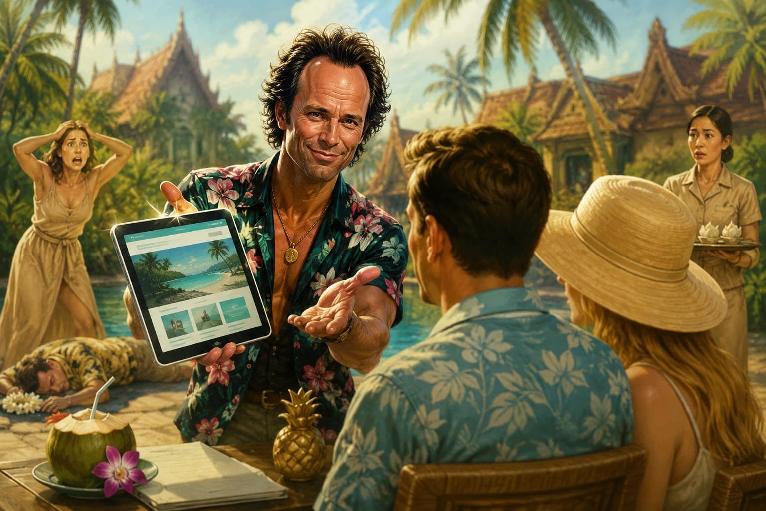GoDaddy Hired Walton Goggins to Sell You a Website. The White Lotus Already Showed You How That Ends.