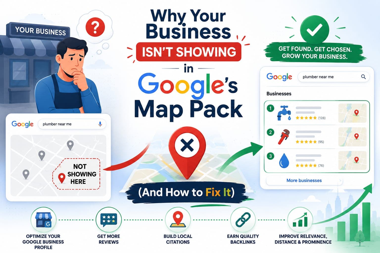 Why Your Business Isn't Showing in Google's Map Pack (And How to Fix It)