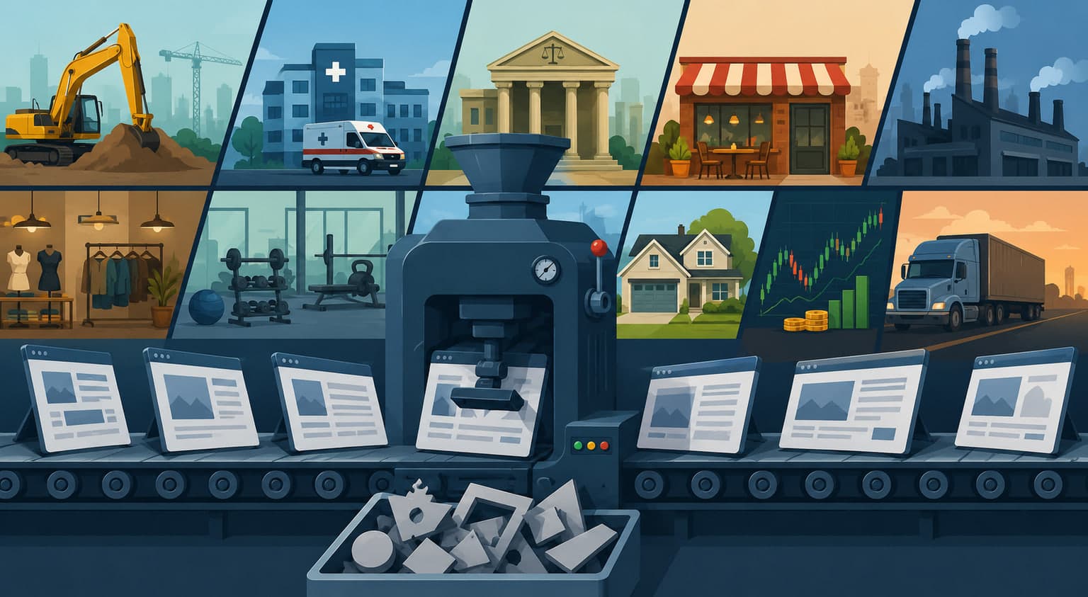 Nine Industries, Nine Different Websites — and Why the Template Fits None of Them