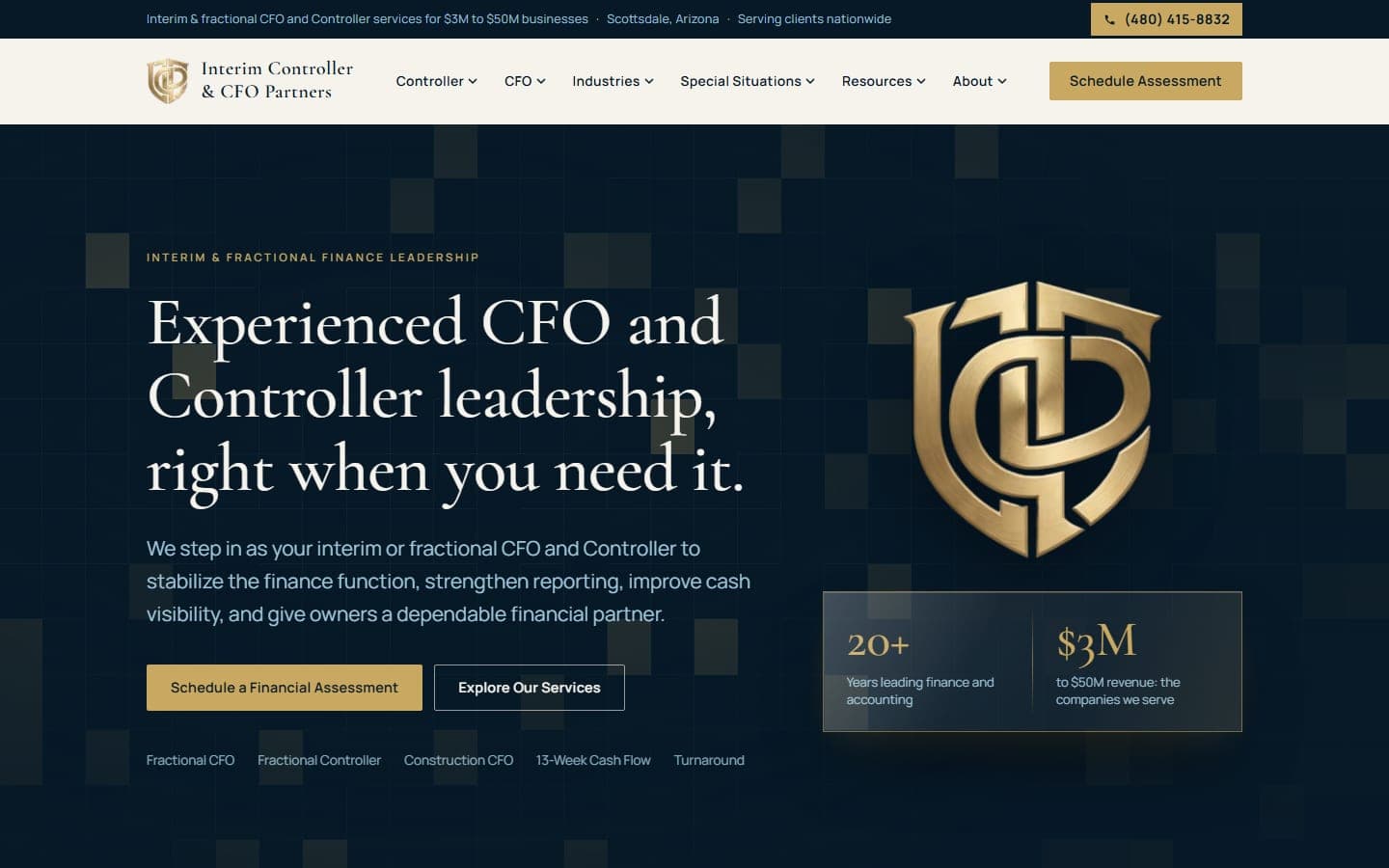 Interim Controller & CFO Partners website