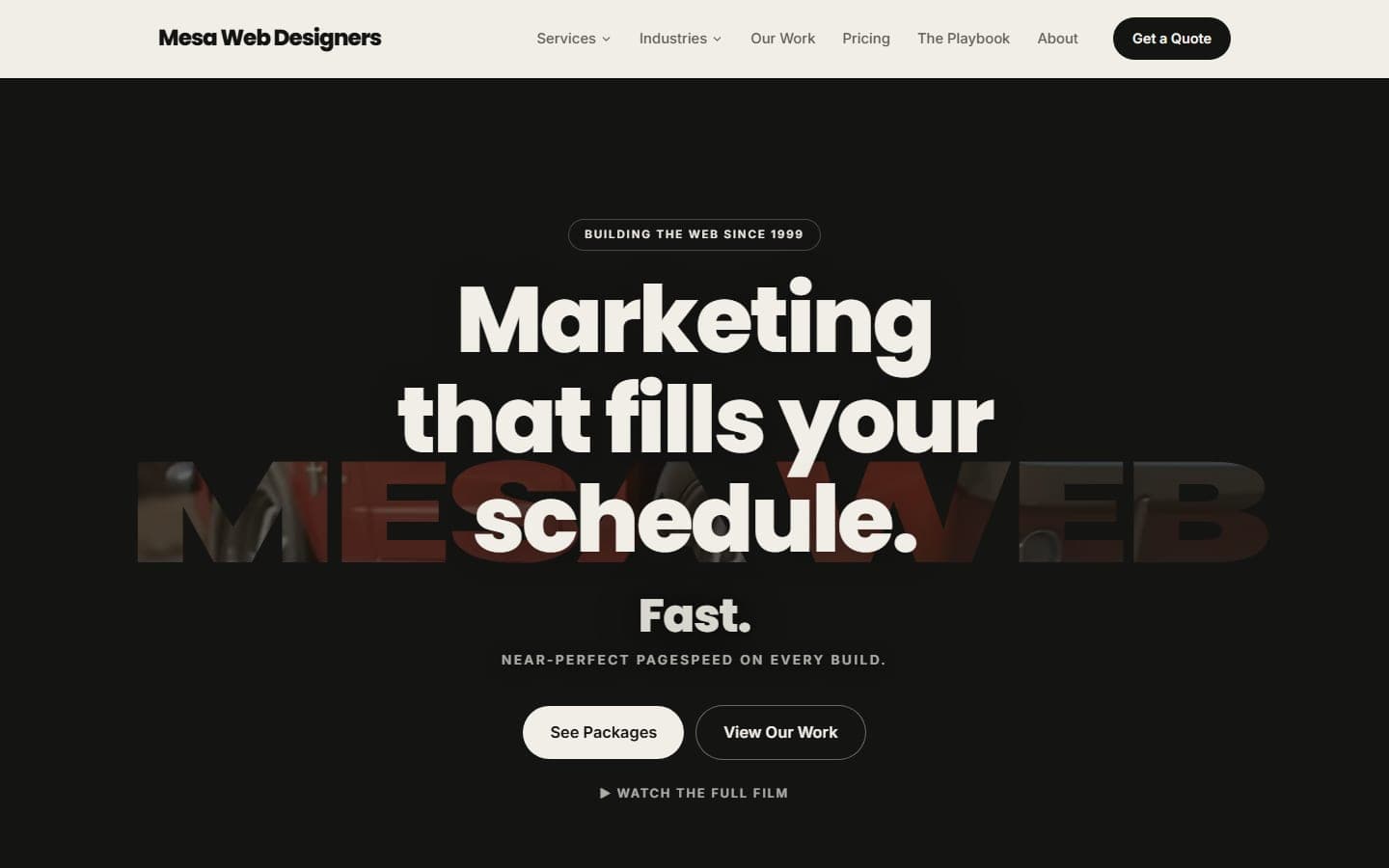 Mesa Web Designers website