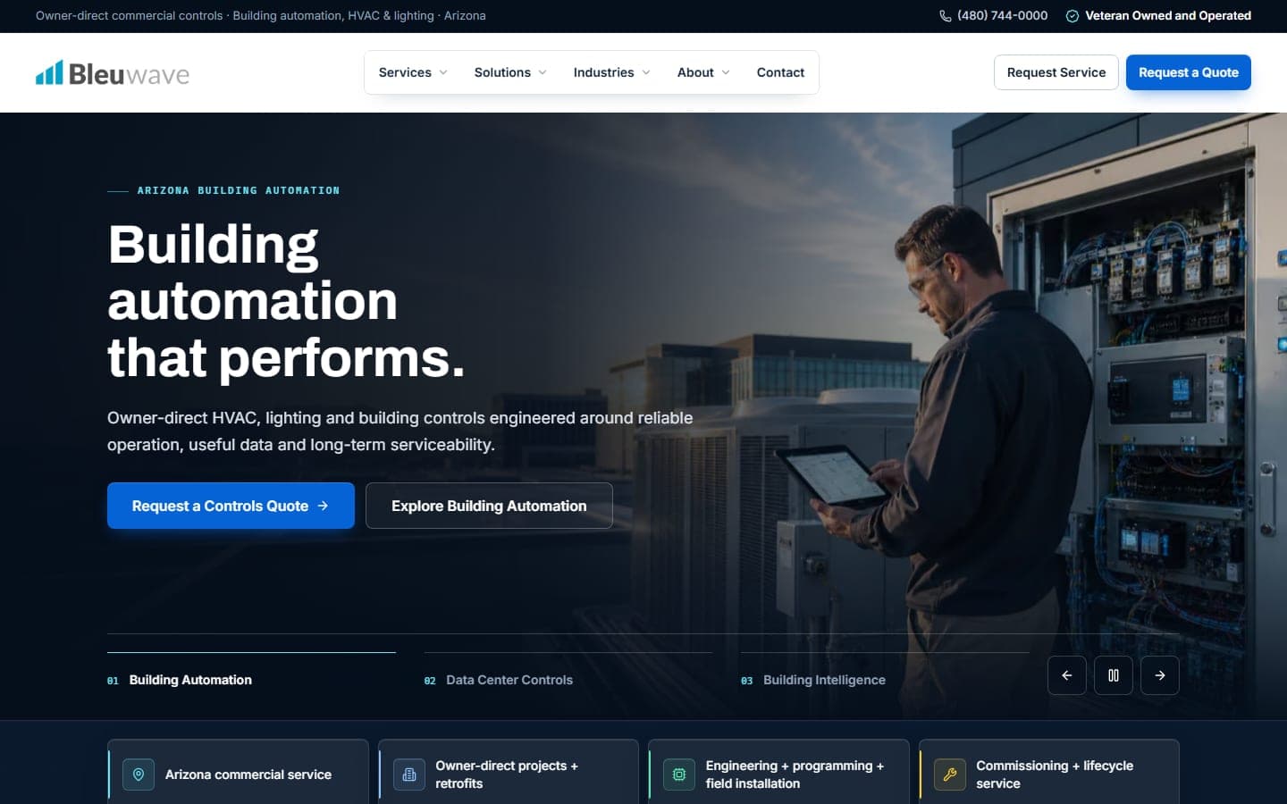 Bleuwave Control Systems website