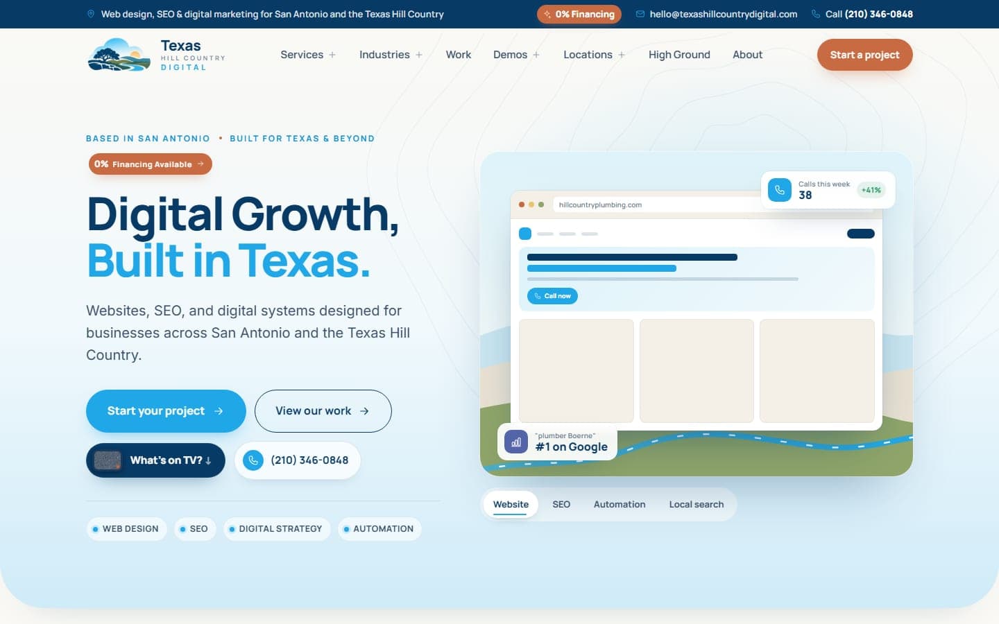 Texas Hill Country Digital website