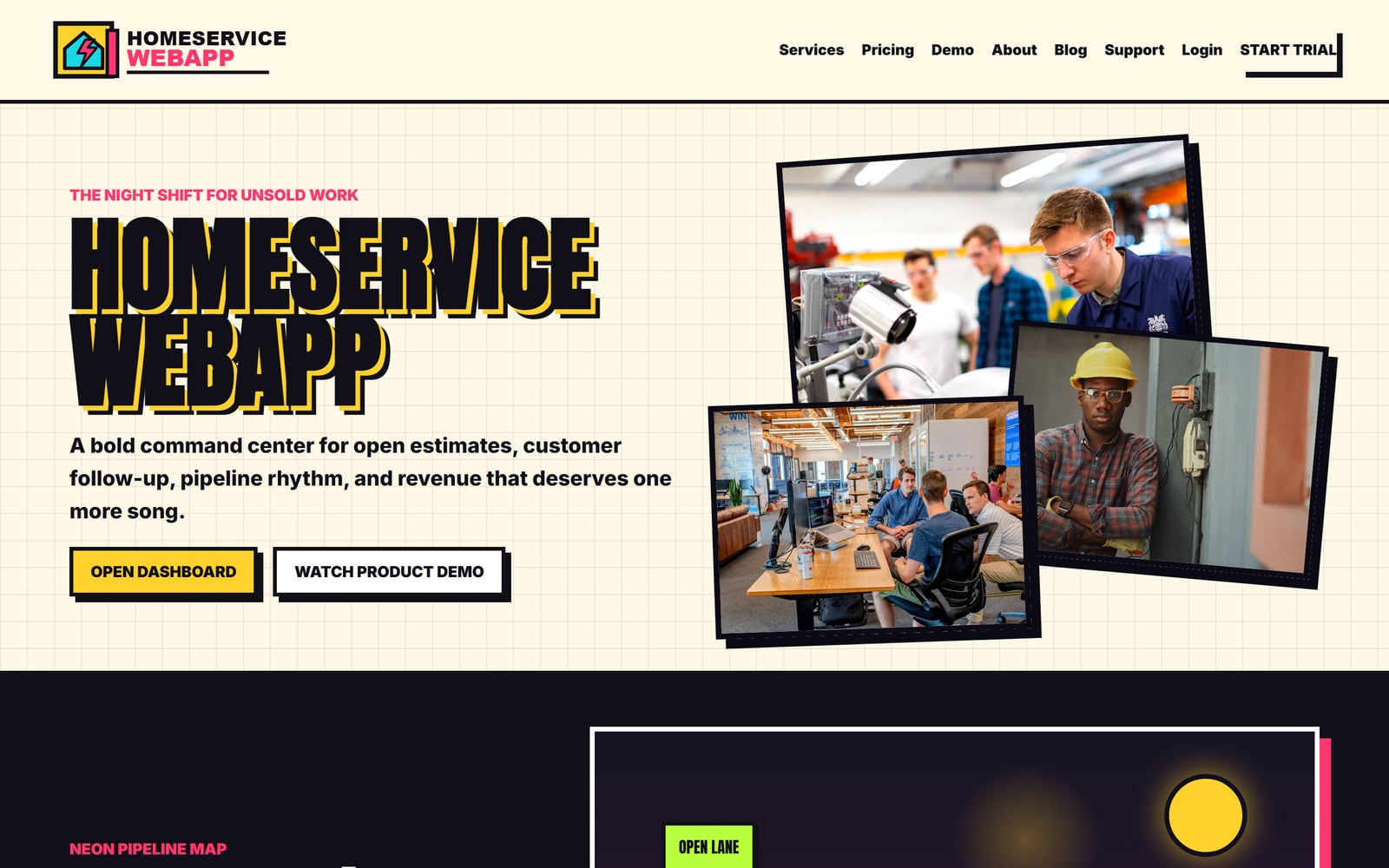 HomeService WebApp — Online · Nationwide